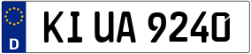 Trailer License Plate
